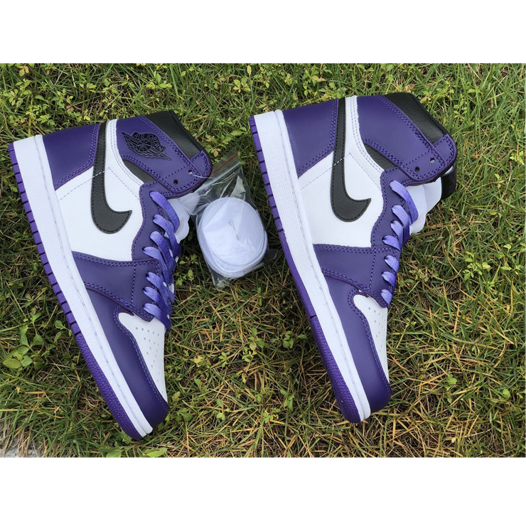 Jordan Air 1 Retro High Court Purple White - EUR FASHION