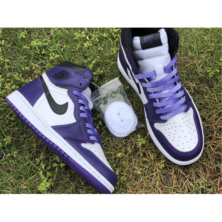 Jordan Air 1 Retro High Court Purple White - EUR FASHION