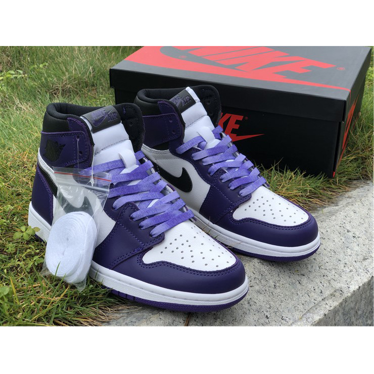 Jordan Air 1 Retro High Court Purple White - EUR FASHION