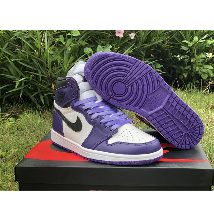 Jordan Air 1 Retro High Court Purple White - EUR FASHION