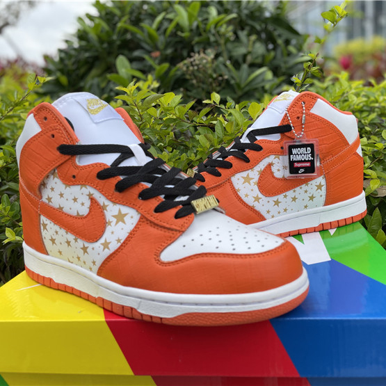 Nike Dunk High Pro SB Supreme Orange Stars - EUR FASHION