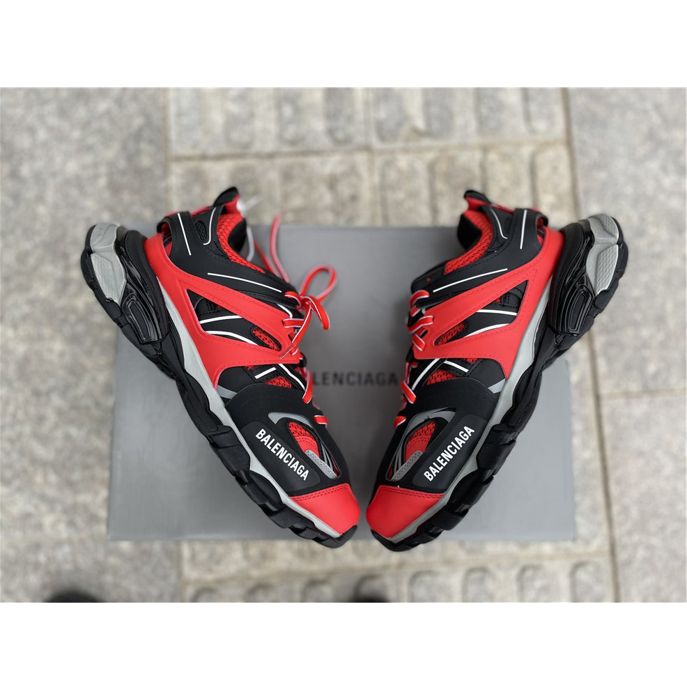 Balenciaga Track Sneakers In Red Grey Black - EUR FASHION