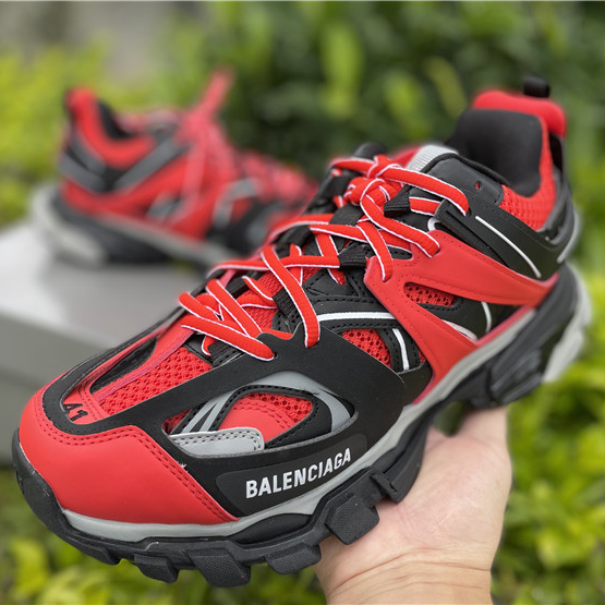 Balenciaga Track Sneakers In Red Grey Black - EUR FASHION