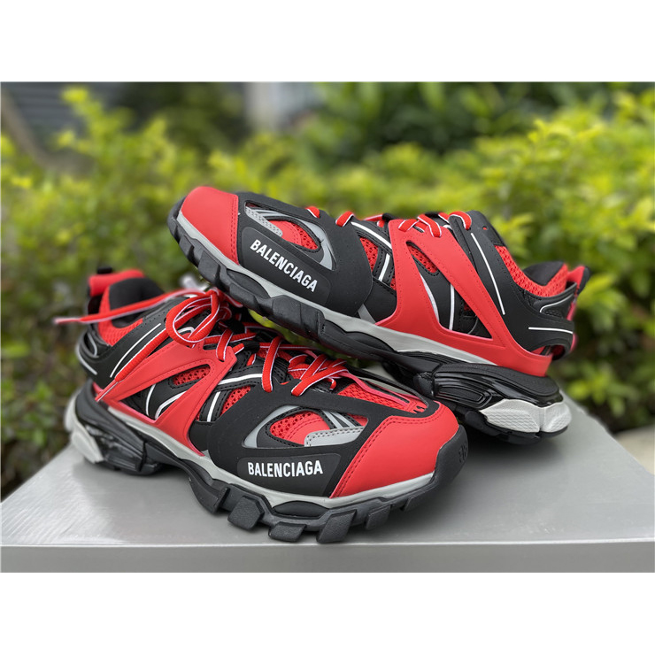 Balenciaga Track Sneakers In Red Grey Black - EUR FASHION