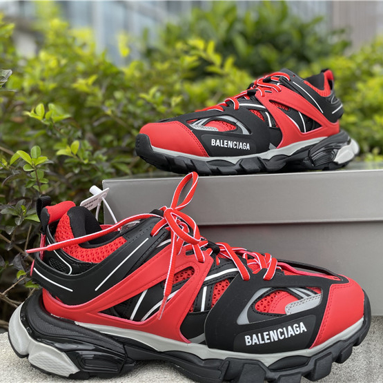 Balenciaga Track Sneakers In Red Grey Black - EUR FASHION