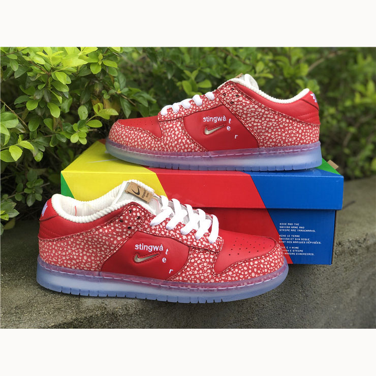 Stingwater X Nike SB Dunk Low Bright Red - EUR FASHION