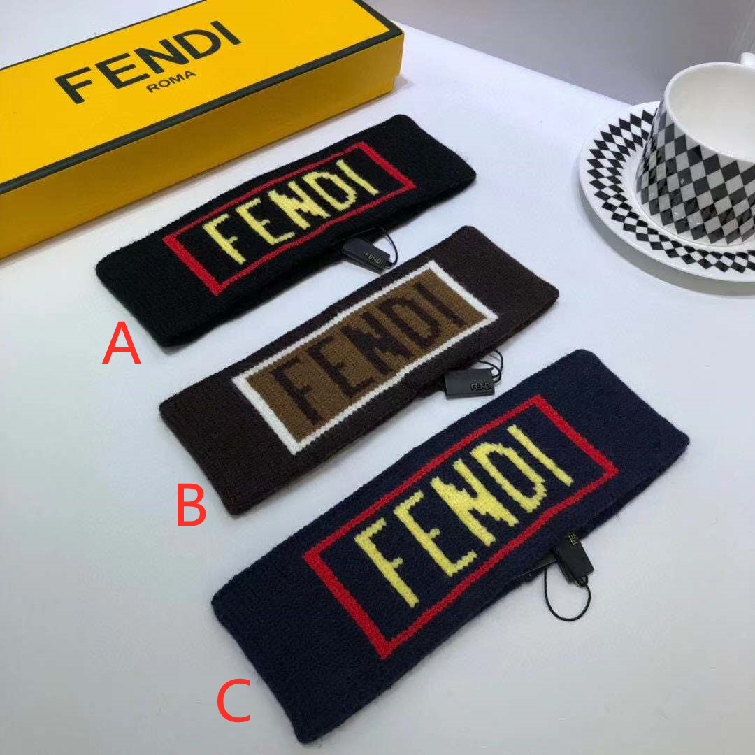 Fendi Logo Printed Headband - EUR FASHION