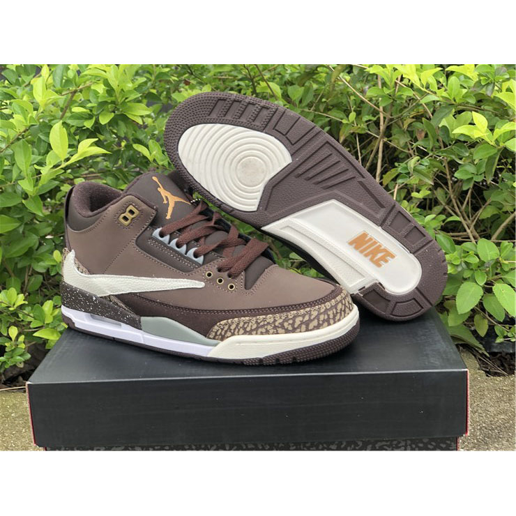 Jordan  Travis Scott X AJ 3 Brown  - EUR FASHION