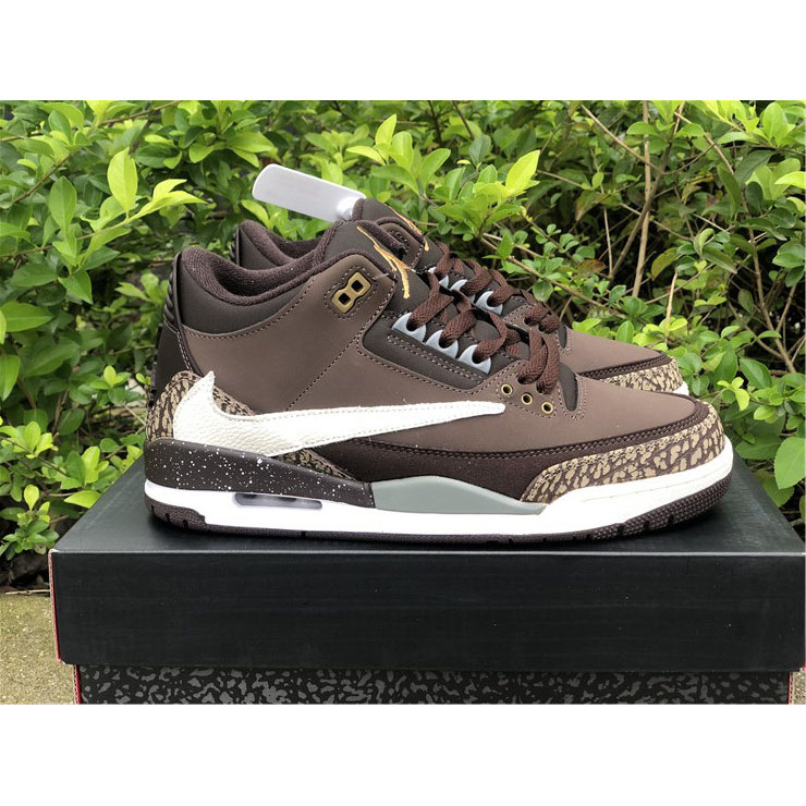 Jordan  Travis Scott X AJ 3 Brown  - EUR FASHION