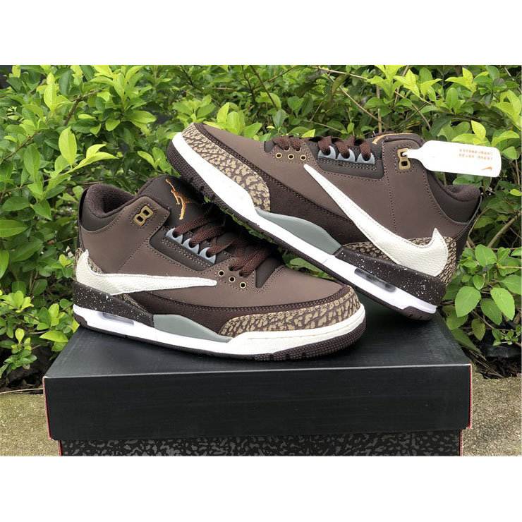 Jordan  Travis Scott X AJ 3 Brown  - EUR FASHION