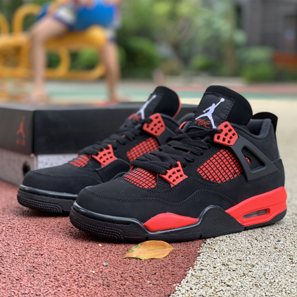 Jordan AJ 4  "Red Thunder" Sneakers - EUR FASHION