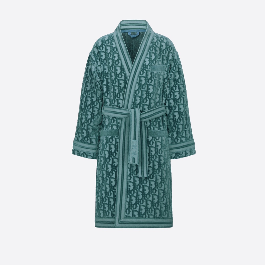 Dior Oblique Bathrobe In Green - EUR FASHION