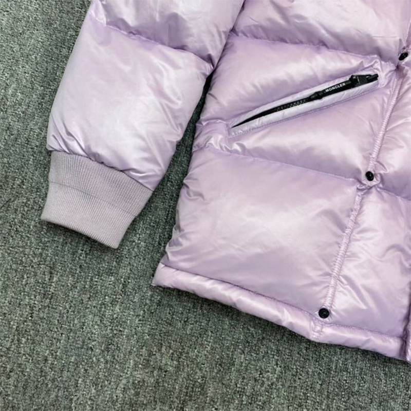 Moncler Anthemyx Short Down Jacket In Light Lilac - EUR FASHION