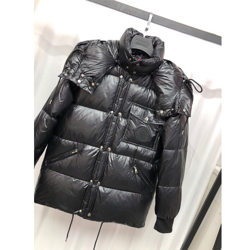 Moncler  Lamentin Short Down Jacket In Black - EUR FASHION