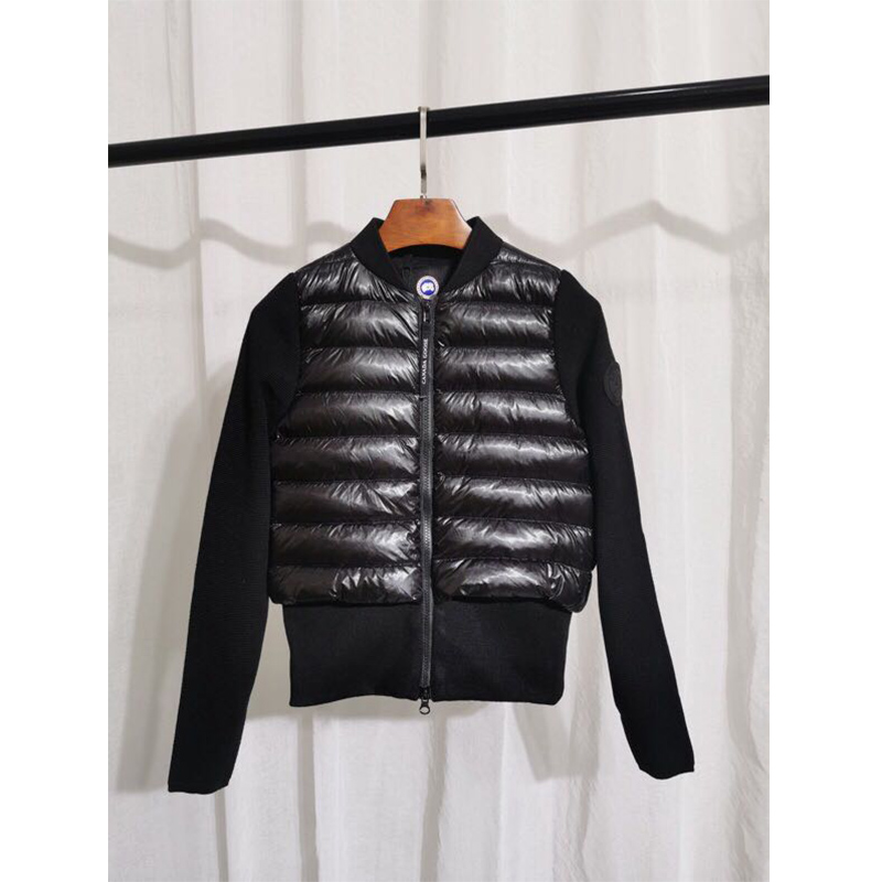 Moncler Mon Women Padded Knit Short Down Jacket Black - EUR FASHION