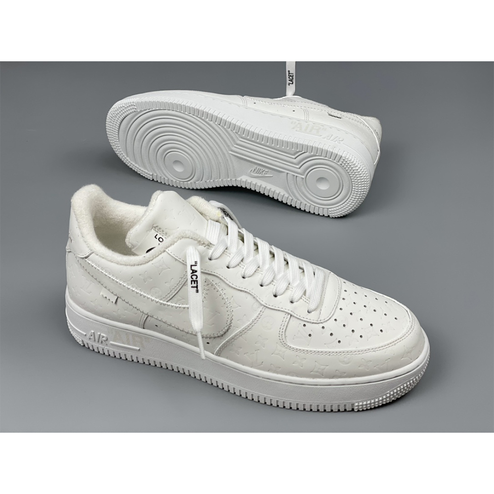 Louis Vuitton  X Nike Air Force 1 Sneaker All White - EUR FASHION