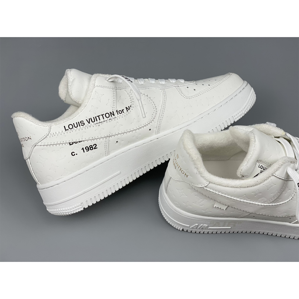 Louis Vuitton  X Nike Air Force 1 Sneaker All White - EUR FASHION