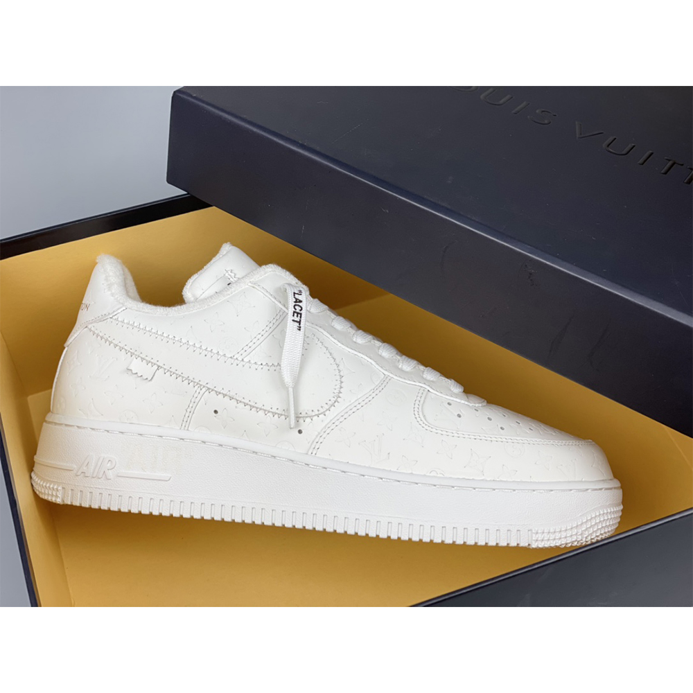 Louis Vuitton  X Nike Air Force 1 Sneaker All White - EUR FASHION