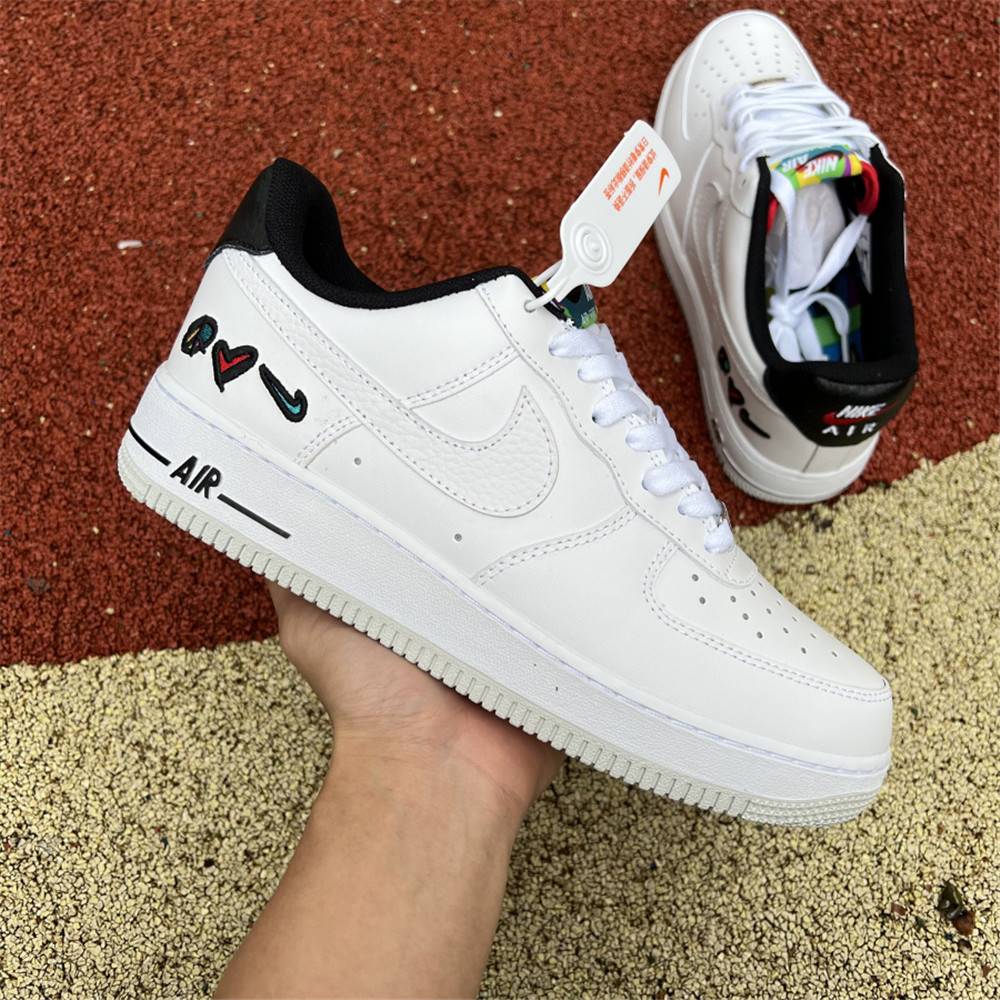 Jordan Nike Air Force 1 Low "Peace, Love, Basketball" Boarding Shoes DM8148-100 - EUR FASHION