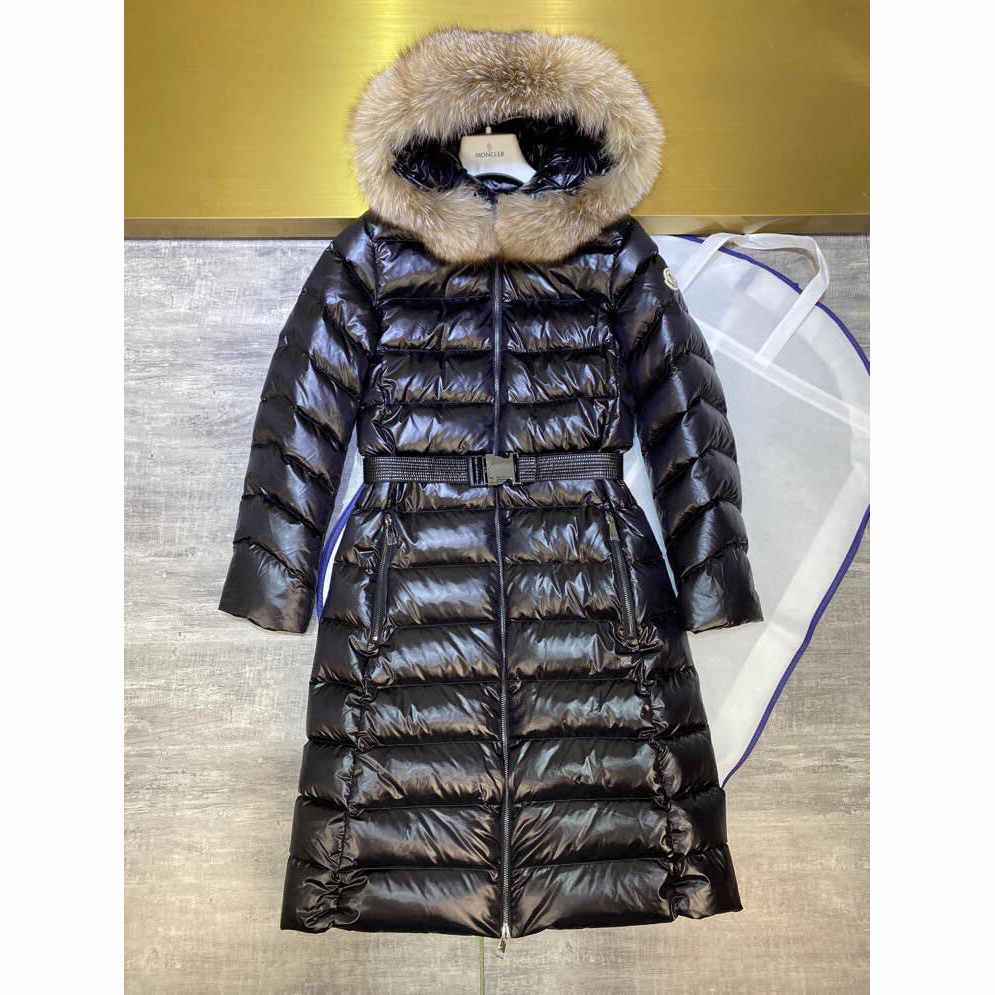 Moncler Black Down Long Jacket - EUR FASHION