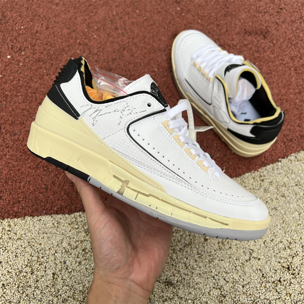 Jordan Offwhite X AJ2 Low “White/Black” Sneakers - EUR FASHION