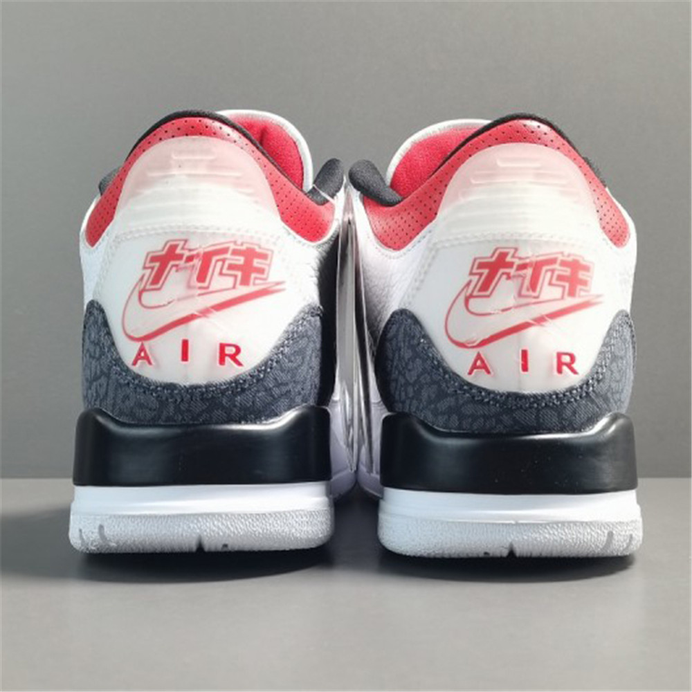 Jordan AJ3 SE-T JP Denim Fire Red Sneaker - EUR FASHION