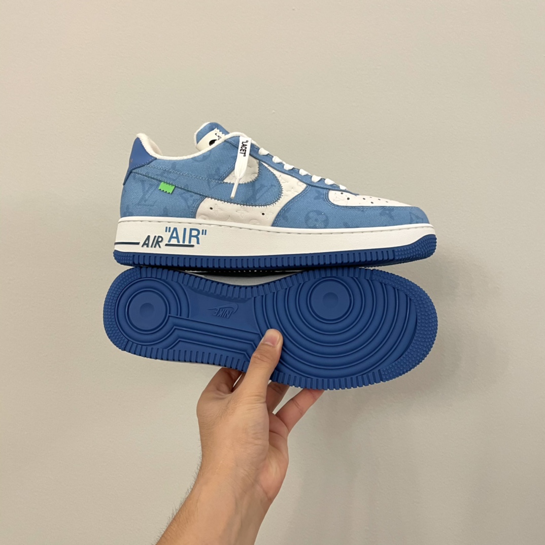 Louis Vuitton X Nike Air Force 1 Sneaker In Blue - EUR FASHION