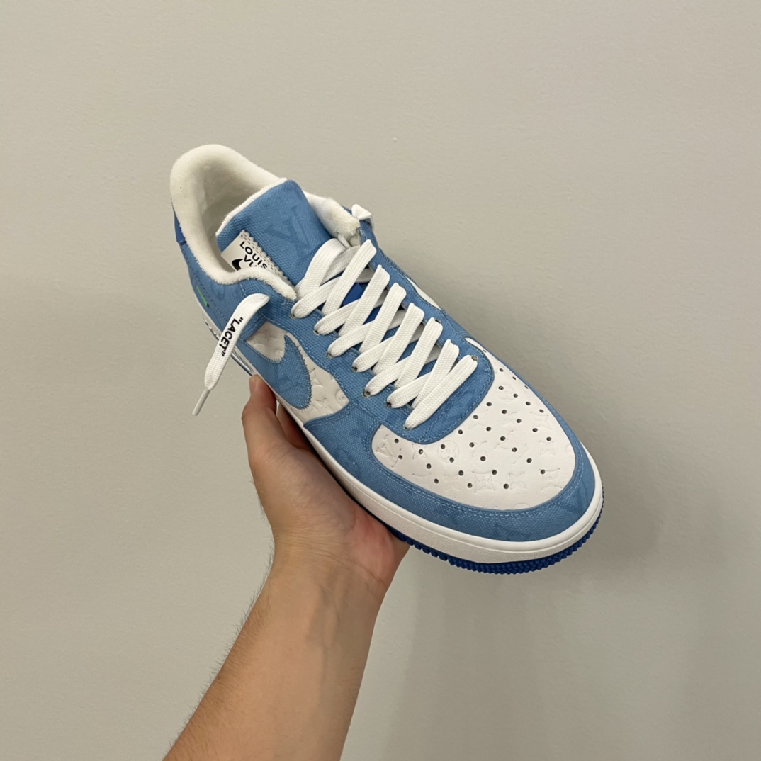 Louis Vuitton X Nike Air Force 1 Sneaker In Blue - EUR FASHION