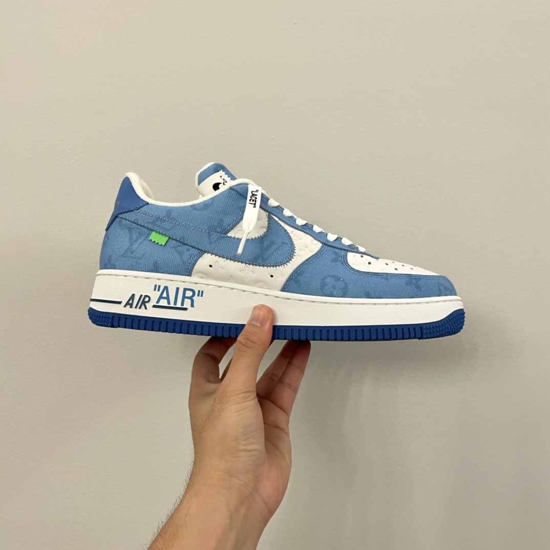 Louis Vuitton X Nike Air Force 1 Sneaker In Blue - EUR FASHION