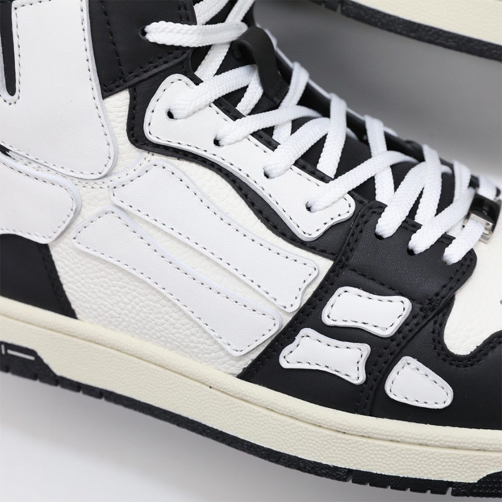 Amiri Skel-Top Hi Sneaker White/Black - EUR FASHION