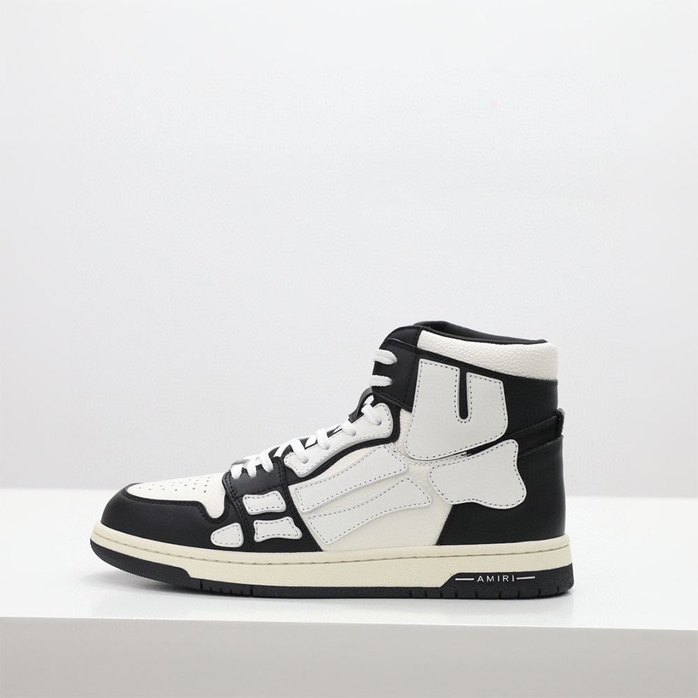 Amiri Skel-Top Hi Sneaker White/Black - EUR FASHION