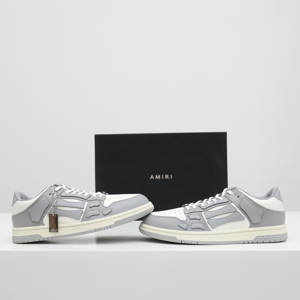 Amiri Skel-Top Low Sneaker Gray/White - EUR FASHION