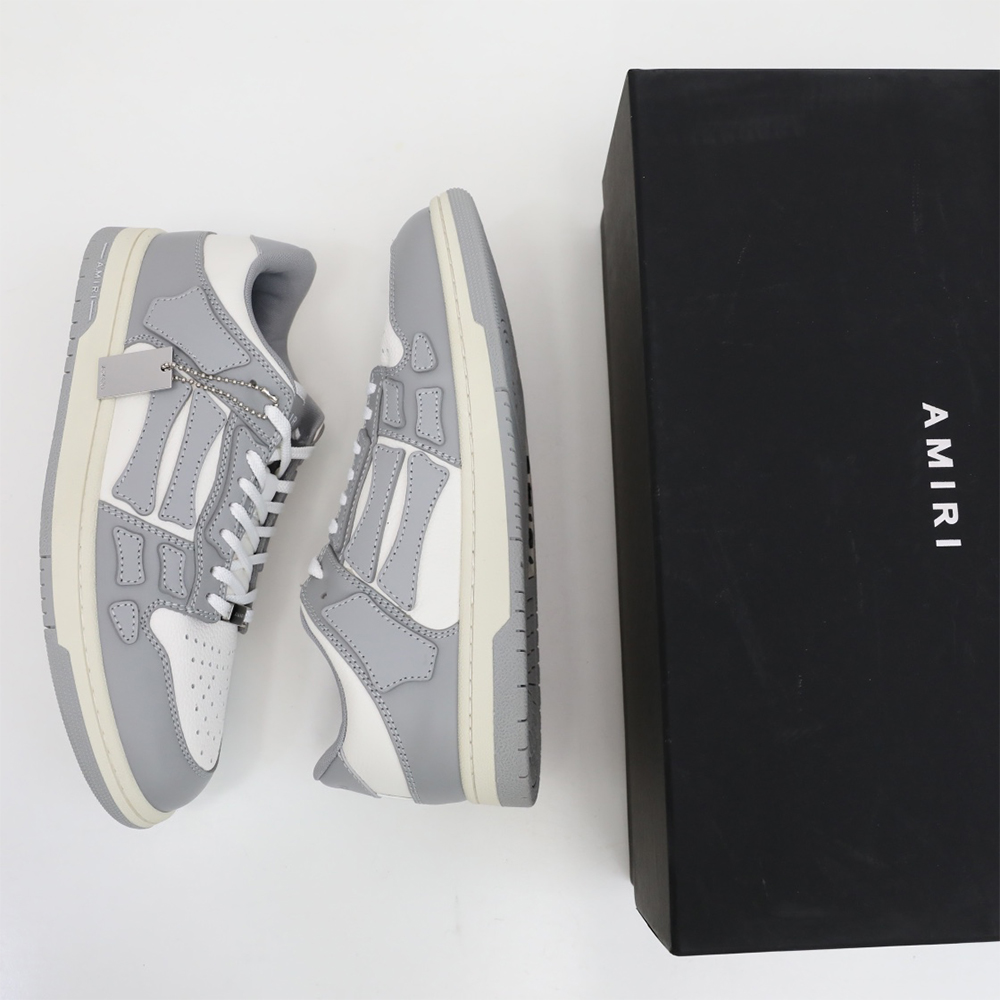 Amiri Skel-Top Low Sneaker Gray/White - EUR FASHION