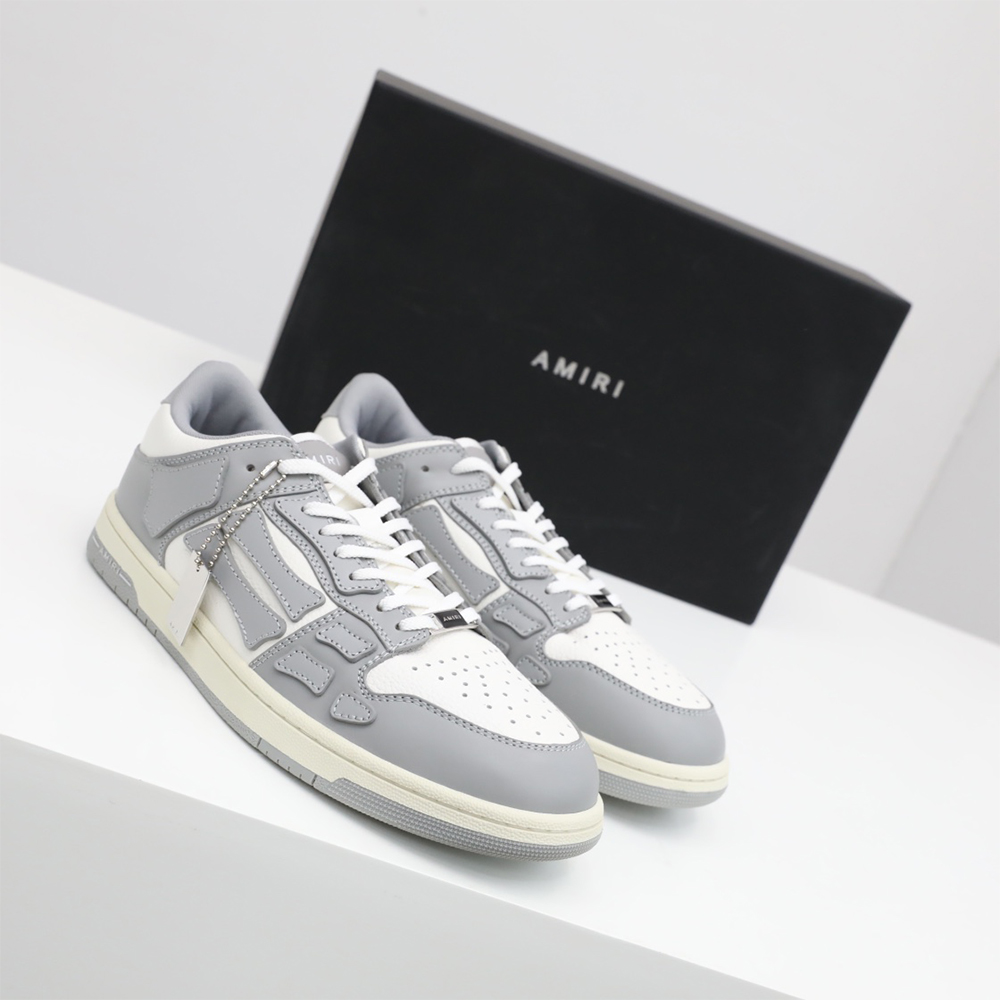 Amiri Skel-Top Low Sneaker Gray/White - EUR FASHION