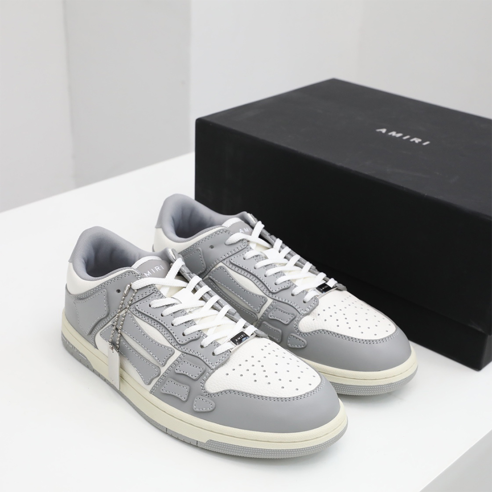 Amiri Skel-Top Low Sneaker Gray/White - EUR FASHION