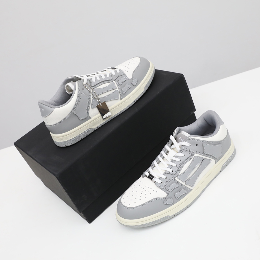 Amiri Skel-Top Low Sneaker Gray/White - EUR FASHION