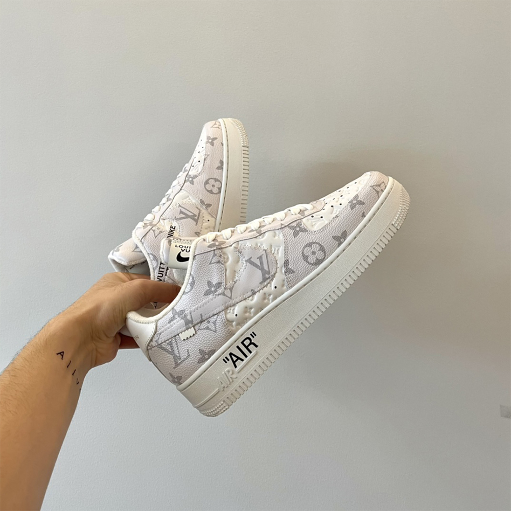 Louis Vuitton X Nike Air Force 1 Sneaker In Beige - EUR FASHION