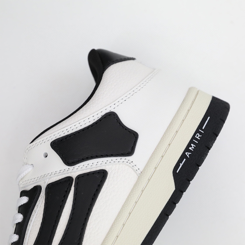 Amiri Skel-Top Low Sneaker White/Black - EUR FASHION