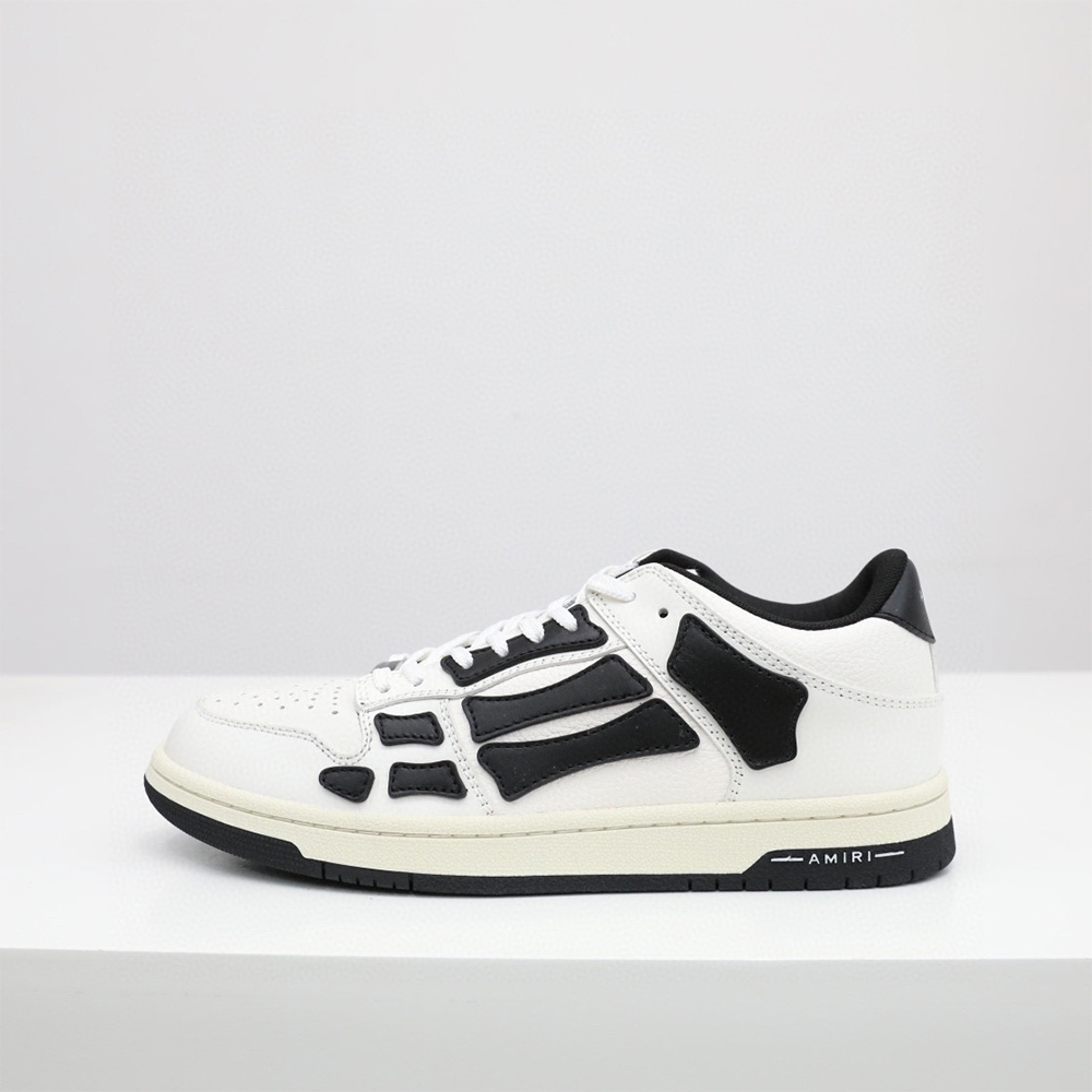 Amiri Skel-Top Low Sneaker White/Black - EUR FASHION