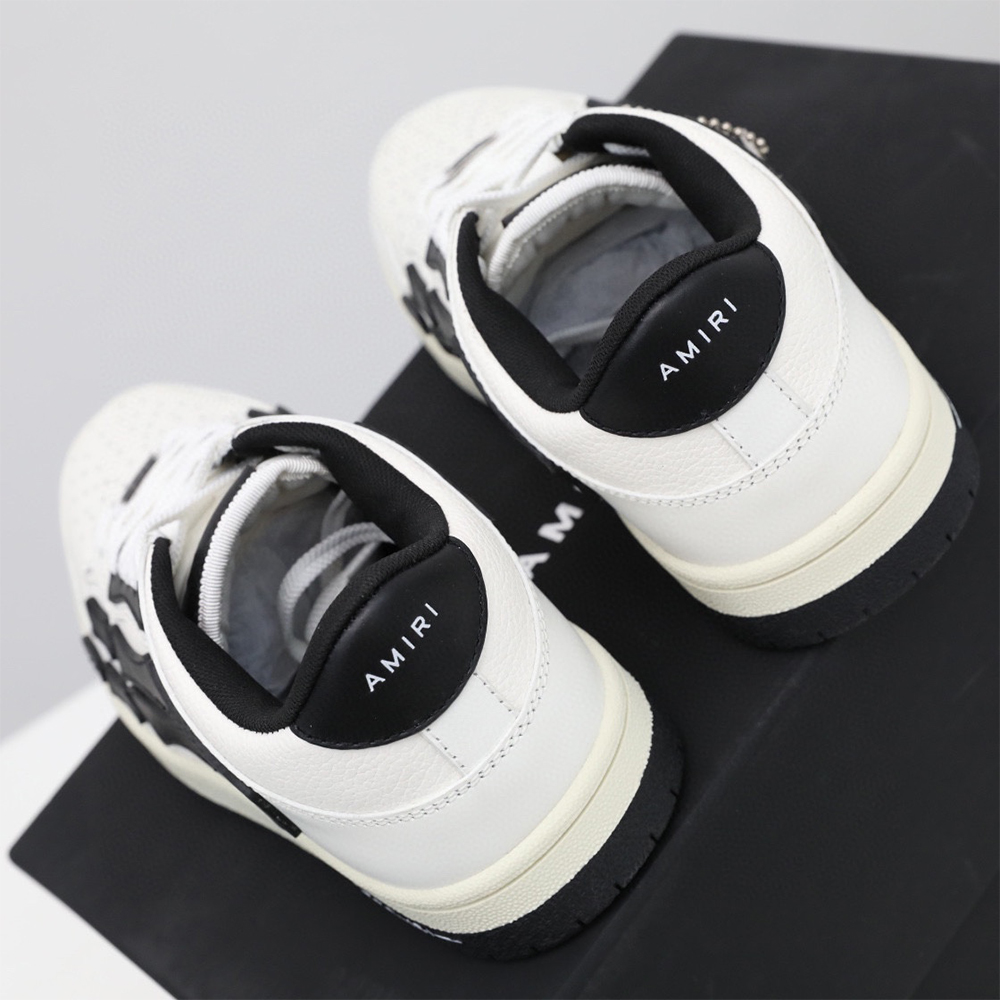 Amiri Skel-Top Low Sneaker White/Black - EUR FASHION