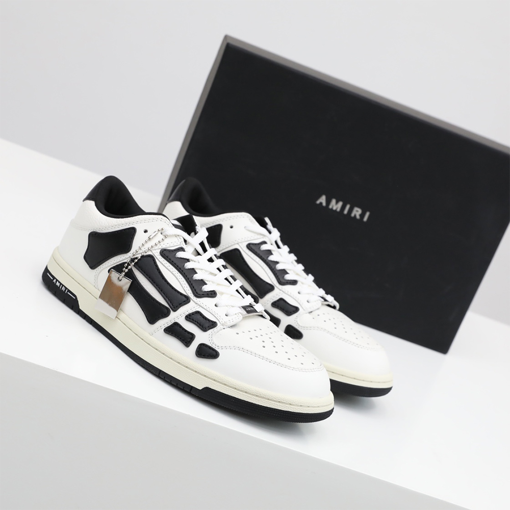 Amiri Skel-Top Low Sneaker White/Black - EUR FASHION