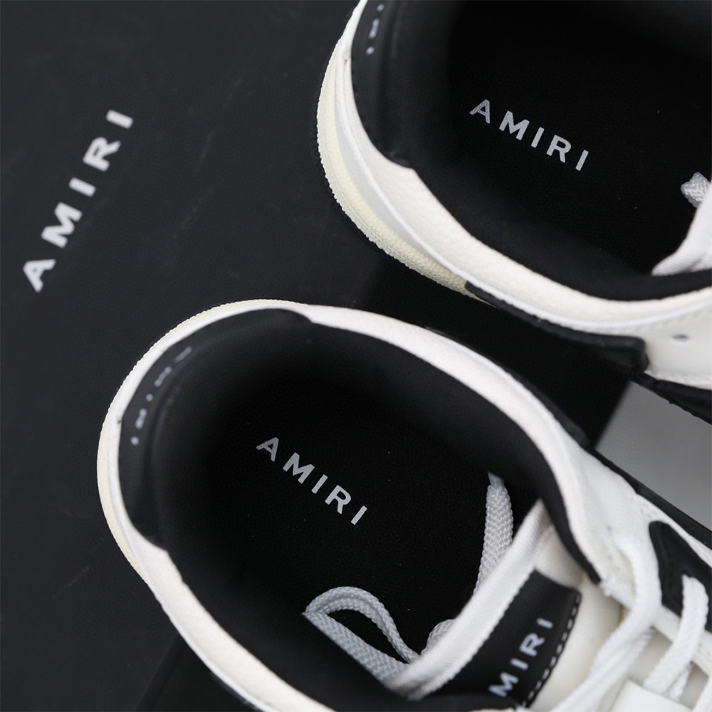 Amiri Skel-Top Low Sneaker White/Black - EUR FASHION