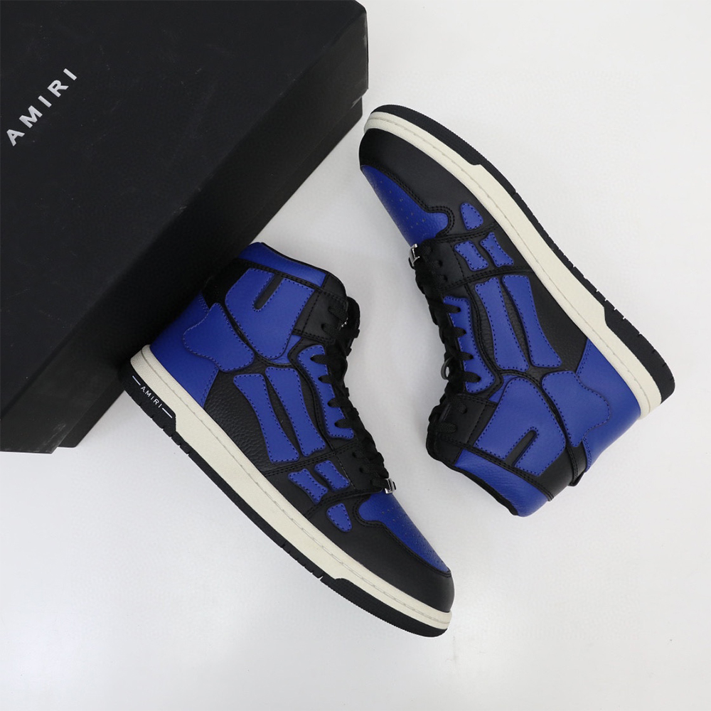 Amiri Skel-Top Hi Sneaker Black/Blue - EUR FASHION