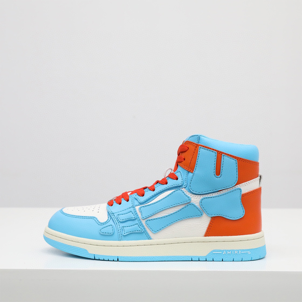 Amiri Skel-Top Hi Sneaker Blue/Orange - EUR FASHION