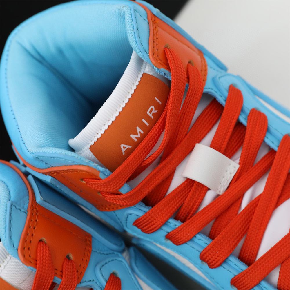 Amiri Skel-Top Hi Sneaker Blue/Orange - EUR FASHION