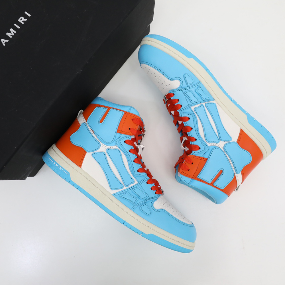 Amiri Skel-Top Hi Sneaker Blue/Orange - EUR FASHION