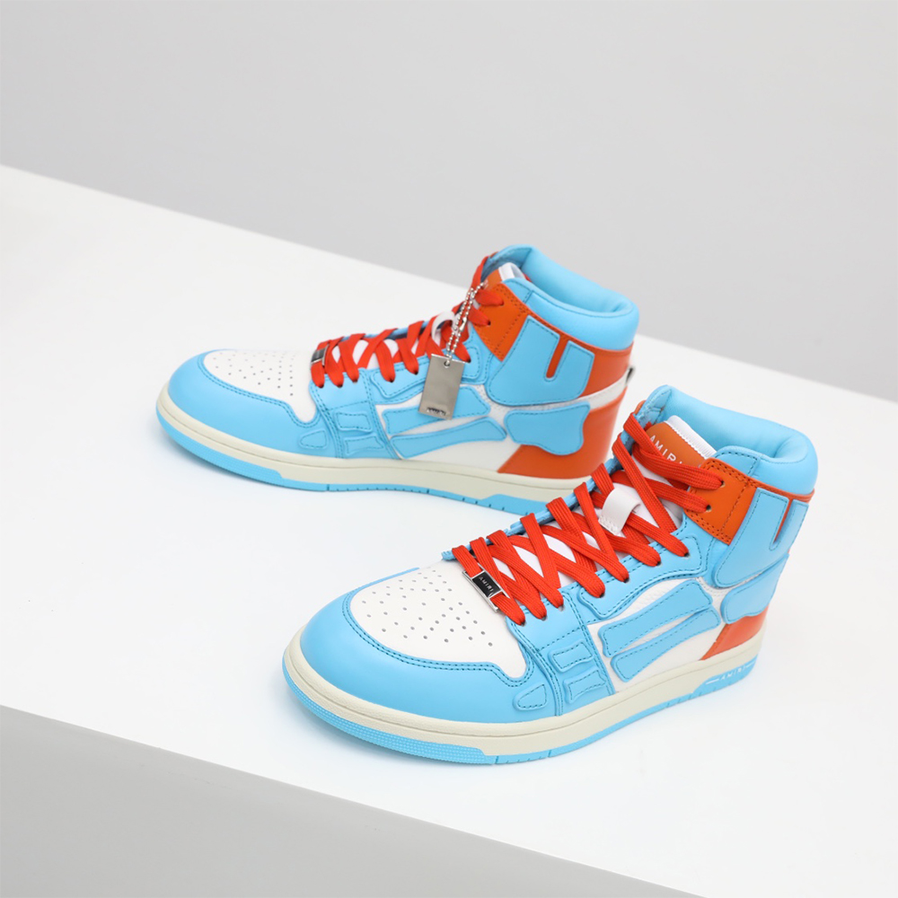 Amiri Skel-Top Hi Sneaker Blue/Orange - EUR FASHION