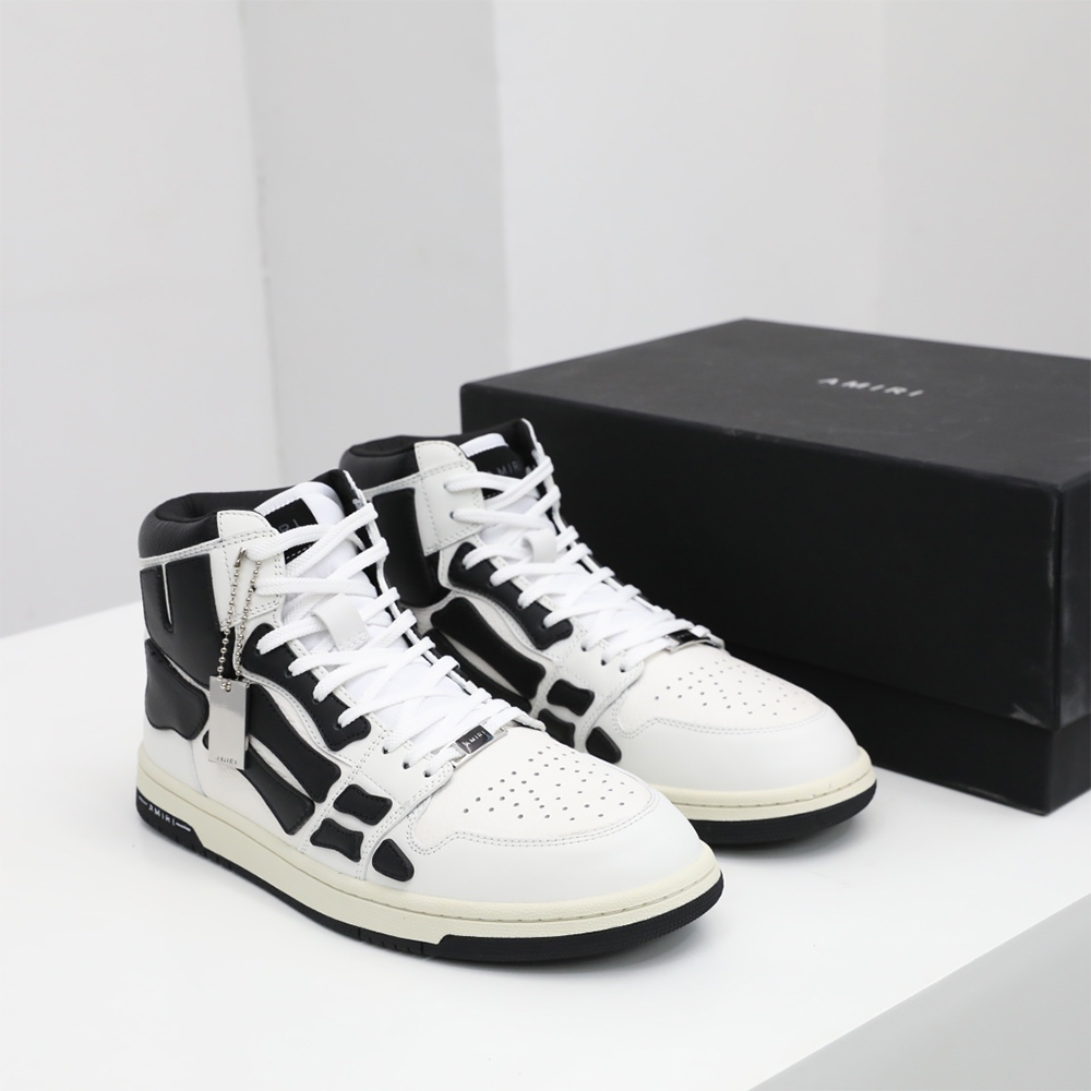 Amiri Skel-Top Hi Sneaker Black/White - EUR FASHION