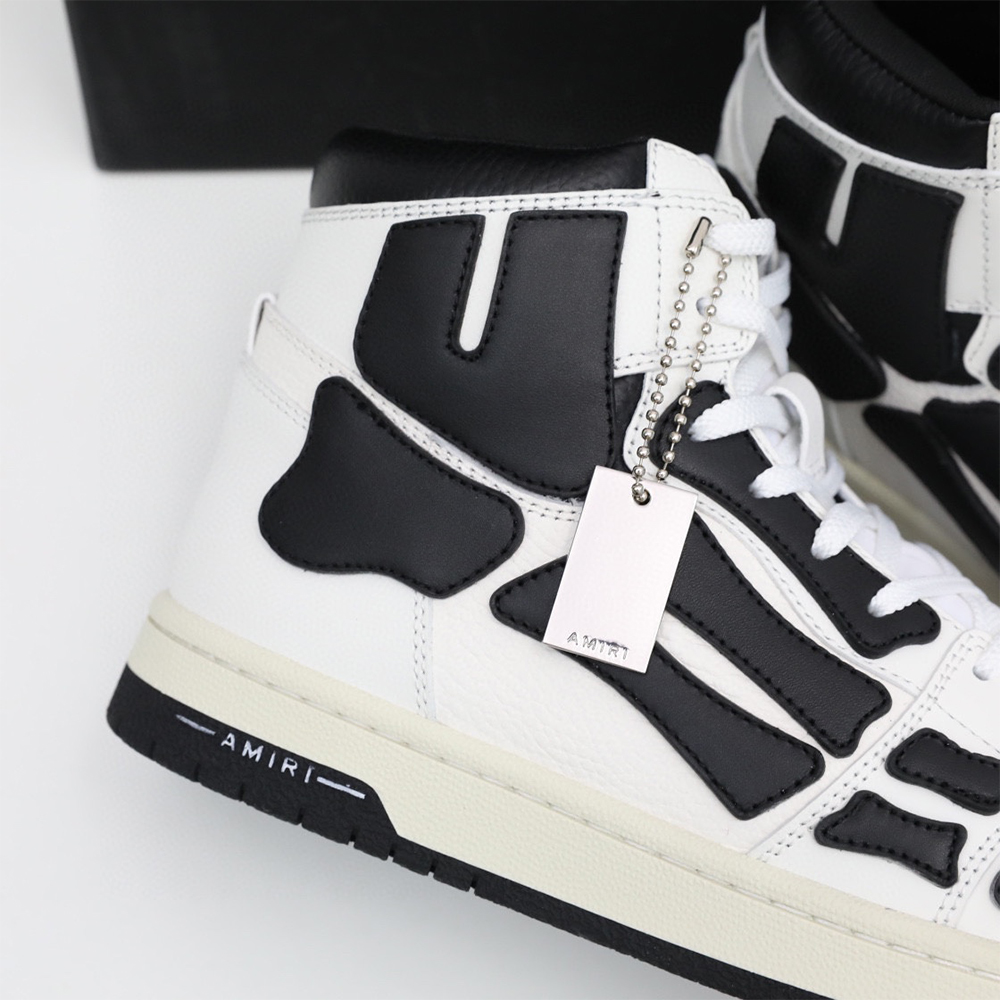 Amiri Skel-Top Hi Sneaker Black/White - EUR FASHION