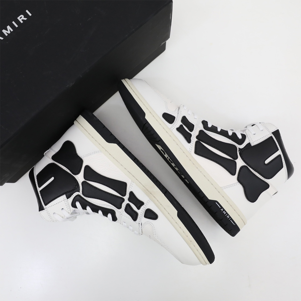 Amiri Skel-Top Hi Sneaker Black/White - EUR FASHION